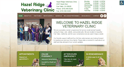 Desktop Screenshot of hazelridgevet.com
