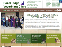 Tablet Screenshot of hazelridgevet.com